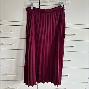 Jcrew pleated midi skirt